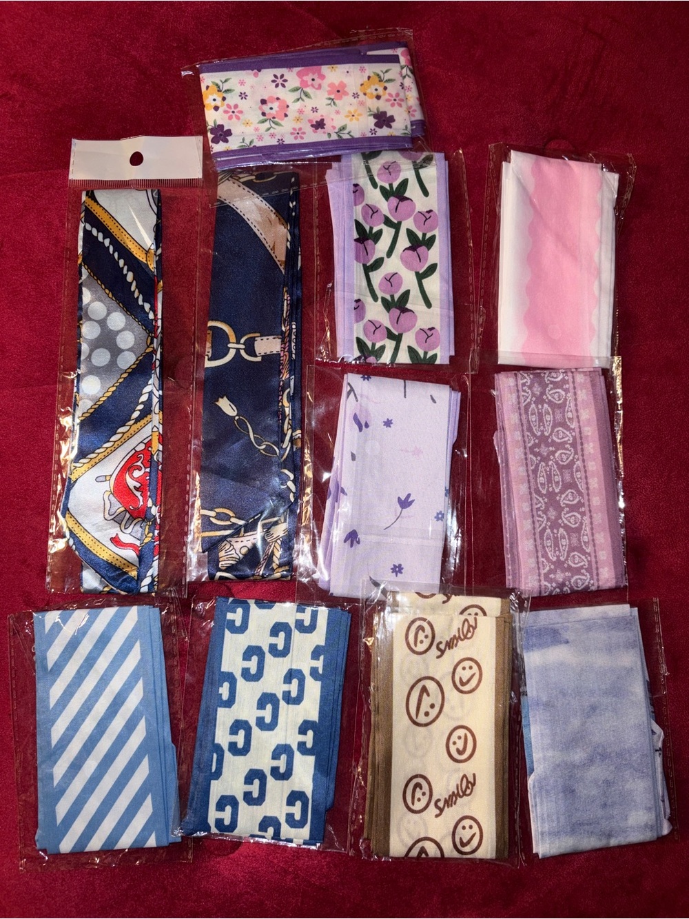 Purse scarfs Multicolor Nylon Bundle and Save on Live Show — variety available